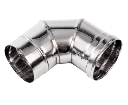 Колено дымохода 90 гр из нержавеющей стали (Диаметр 150 мм) для теплогенераторов BALLU JUMBO, FARM, SP купить в Ханты-Мансийске