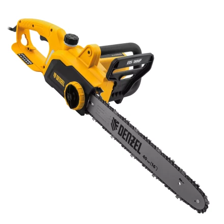 Пила цепная электрическая Denzel EDS-1800P 95615, 1.8 кВт,поперечная, шина 40 см, шаг 3/8, паз 1.3 мм, 57 звеньев купить в Ханты-Мансийске