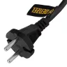 Шнур сетевой Denzel Energy Series, ПВС, 1,5 м, 2 x 1 мм, с неразборной вилкой, черный, 3 м, 37661 купить в Ханты-Мансийске