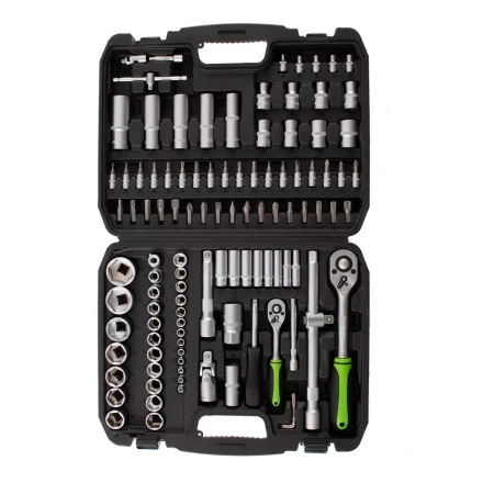 Набор инструмента 108 предметов, 1/2&quot;, 1/4&quot; Сибртех 13498 купить в Ханты-Мансийске