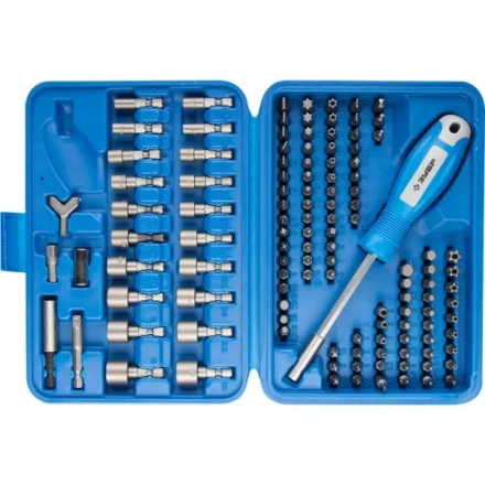 Набор ЗУБР Биты &quot;ЭКСПЕРТ&quot; УНИВЕРСАЛ, Cr-Mo, 120 предметов, в боксе 26096-H122 купить в Ханты-Мансийске