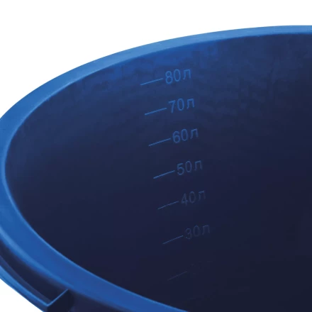 ЗУБР 90 л, первичный высокопрочный пластик, усиленный круглый строительный таз (06094-90) купить в Ханты-Мансийске