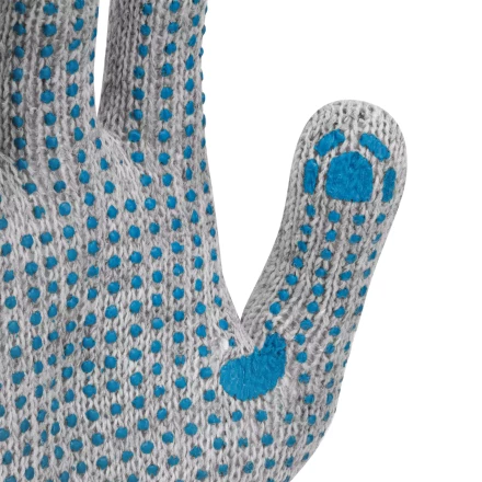 Перчатки трикотажные с ПВХ точкой, 5 пар в упаковке, БОПП-пакет, 7 класс// Россия 67837 купить в Ханты-Мансийске