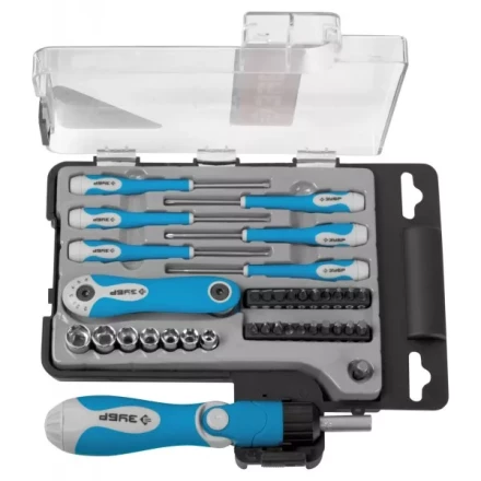 Набор ЗУБР Инструмент &quot;ЭКСПЕРТ&quot; для слесарных и точных работ, отвертки, насадки, имбус.ключи, в пласт.боксе, 41пред. 25293-H41 купить в Ханты-Мансийске