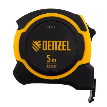 Рулетка Denzel 5м х 25мм, двухкомп. корпус, магнитный обрезиненный зацеп, 31532 купить в Ханты-Мансийске