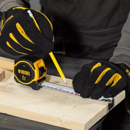 Рулетка Denzel 5м х 25мм, двухкомп. корпус, магнитный обрезиненный зацеп, 31532 купить в Ханты-Мансийске