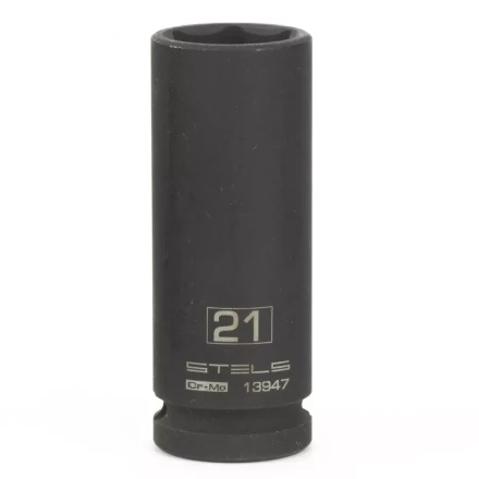Головка ударная удлиненная шестигранная 21мм 1/2&quot; CrMo Stels 13947 купить в Ханты-Мансийске