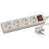 Удлинитель СВЕТОЗАР электрический с заземлением, выключателем, с защитными шторками, евро, 4 гнезда,2м SV-55045-2 купить в Ханты-Мансийске