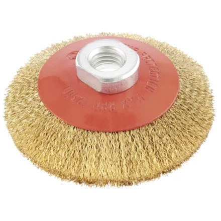 Щетка для УШМ, 125 мм, М14, "тарелка", витая проволока  MATRIX 74616 купить в Ханты-Мансийске