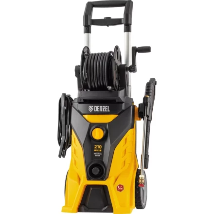 Моечная машина высокого давления R-210iD, 2600 Вт, 210 бар, 8.0 л/мин, асинхронный двигатель, барабан Denzel 58237 купить в Ханты-Мансийске
