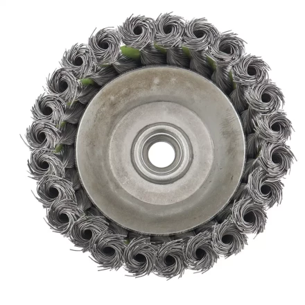 Щетка для УШМ 75 мм М14 &quot;чашка&quot; крученая металлическая проволока СИБРТЕХ 746247 купить в Ханты-Мансийске