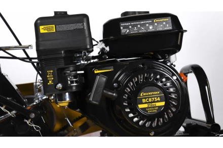 Мотоблок Champion BC8734 (7лс 3F/1R 81см 35см 3,6л 75кг, колеса 4/10&quot; шкив) купить в Ханты-Мансийске