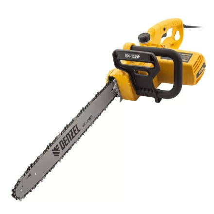 Пила цепная электрическая Denzel EDS-2200P, 2.2 кВт,поперечная, шина 45 см, шаг 3/8, паз 1.3 мм, 63 звена 95617 купить в Ханты-Мансийске