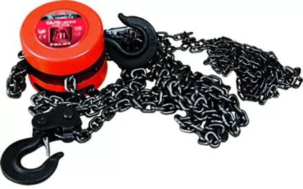 Таль цепная 3 т h  подъема 3 м расстояние между крюками 470 мм  MATRIX 519395 купить в Ханты-Мансийске