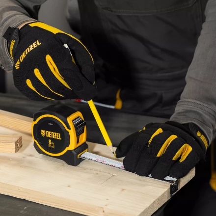 Рулетка Denzel 8м х 25мм, двухкомп. корпус, магнитный обрезиненный зацеп, 31533 купить в Ханты-Мансийске