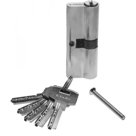 Механизм ЗУБР &quot;ЭКСПЕРТ&quot;цилиндровый, повышенной защищенности, тип &quot;ключ-ключ&quot;, цвет хром, 6-PIN, 90мм 52105-90-2 купить в Ханты-Мансийске