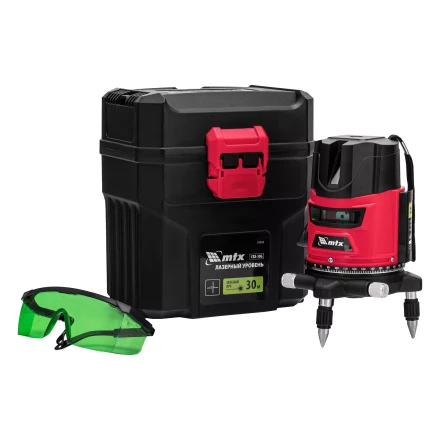 Лазерный уровень MTX CRX-30G, 30 м, зеленый луч, батарейки, резьба 5/8&quot; 35032 купить в Ханты-Мансийске