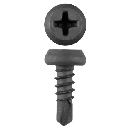 Саморезы ЗУБР со сверлом фосфатированные, для крепления лист. металла до 2мм, полуцилиндр. головка, 3.8x11мм, 22шт 4-300136-38-11 купить в Ханты-Мансийске