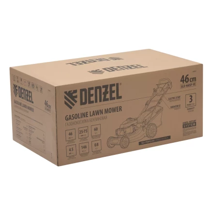 Газонокосилка бензиновая Denzel GLD-460SP-VE, 146 см3, шир. 46см, привод, вариатор, эл.старт, 60 л (58809) купить в Ханты-Мансийске