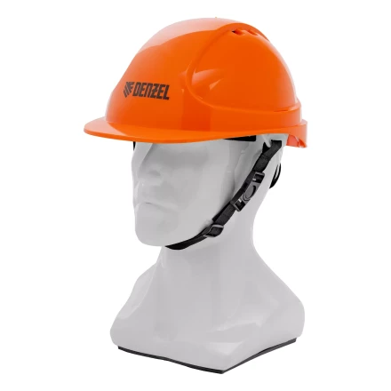 Каска защитная ударопрочная Denzel 89206, ABS/PC, плавная регулировка, модель «Форвард» (К-05),оранж. купить в Ханты-Мансийске