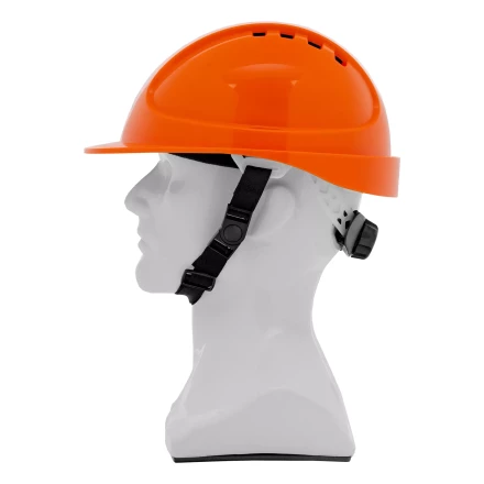 Каска защитная ударопрочная Denzel 89206, ABS/PC, плавная регулировка, модель «Форвард» (К-05),оранж. купить в Ханты-Мансийске