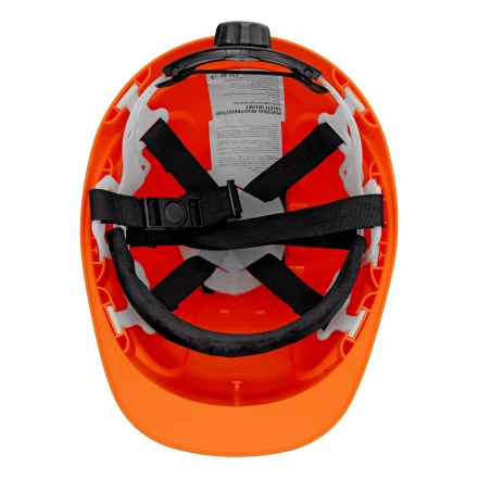 Каска защитная ударопрочная Denzel 89206, ABS/PC, плавная регулировка, модель «Форвард» (К-05),оранж. купить в Ханты-Мансийске