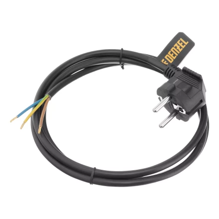 Шнур сетевой Denzel Energy Series, ПВС, 1,5 м, 3 x 1 мм, с неразборной вилкой, черный, 3 м, 37663 купить в Ханты-Мансийске