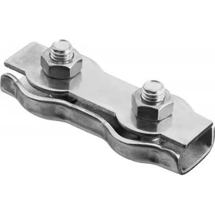 Зажим троса ЗУБР &quot;МАСТЕР&quot; двойной, оцинкованный, 8мм, 15 шт 4-304445-08 купить в Ханты-Мансийске