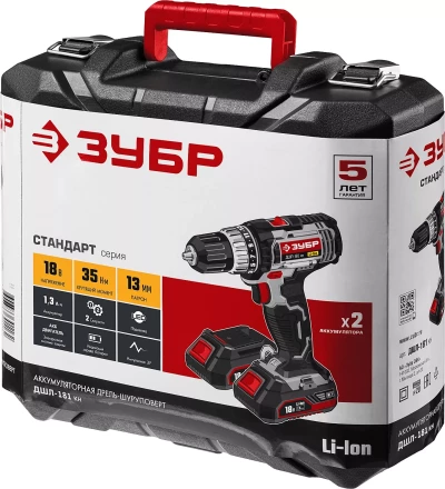 Дрель-шуруповерт 2 АКБ ДШЛ-181 КН серия СТАНДАРТ купить в Ханты-Мансийске