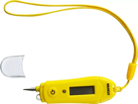 Тестер напряжения STAYER &quot;МASTER&quot; цифровой со световым индикатором, 12-220В, 70мм 45282 купить в Ханты-Мансийске