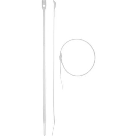 Кабельные стяжки белые КОБРА, с плоским замком, 3.6 х 205 мм, 50 шт, нейлоновые, ЗУБР 30930-36-205 купить в Ханты-Мансийске