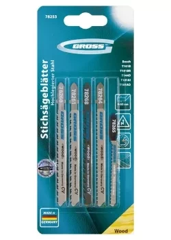 Набор полотен для электролобзика по дереву 5шт GROSS 78253 купить в Ханты-Мансийске