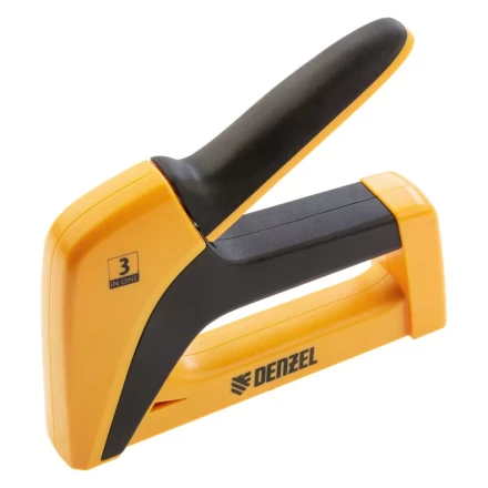 Степлер мебельный, пластиковый корпус, тип скобы: 13, 53, 300, 6-14 мм, Denzel 40210 купить в Ханты-Мансийске