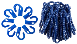 Шнур резиновый крепежный ЗУБР d 8 мм 10 м 8 переставных крюков 40511