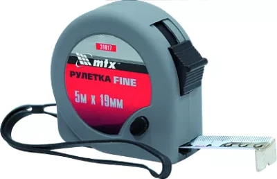 Рулетка Fine 5 м х 19 мм пластиковый корпус  MATRIX 31017