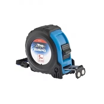 Рулетка Вектор 5 м х 19 мм, утолщенное полотно, магнитный зацеп, обрезиненный корпус  БАРС 32541 купить в Ханты-Мансийске