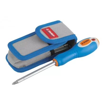 Набор ЗУБР Отвертка &quot;ЭКСПЕРТ&quot; с двусторон. стержнями, HEX5-5 и HEX6-6 с шариком, чехол для ношения на поясе, 10пред. 25297-H10 купить в Ханты-Мансийске