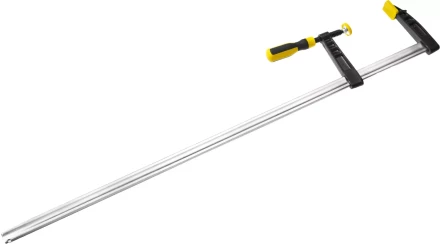 Струбцина STAYER, тип &quot;F&quot;, DIN 5117, двухкомпонентная ручка, профилированная закаленная рейка, 120х1000мм 32095-120-1000 купить в Ханты-Мансийске