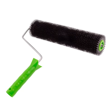 Валик игольчатый для наливных полов с ручкой, острая игла, 300 мм Сибртех 81111 купить в Ханты-Мансийске