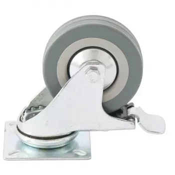 Колесо поворотное с тормозом d-75мм крепление  платформенное СИБРТЕХ 68720 купить в Ханты-Мансийске