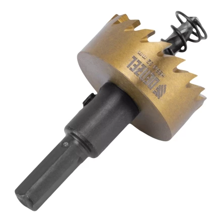 Коронка по металлу HSS, 32 мм, нитридтитановое покрытие Denzel 724109 купить в Ханты-Мансийске