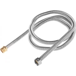 Подводка ЗУБР "ЭКСПЕРТ" сильфонная из нержавеющей стали, для воды, г/ш  (гайка-штуцер), 1/2", 1,5м 51011-G/S-150