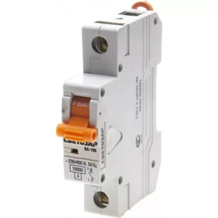 Выключатель автоматический СВЕТОЗАР 1-полюсный, 40 A, "C", откл. сп. 10 кА, 230 / 400 В SV-49071-40-C купить в Ханты-Мансийске