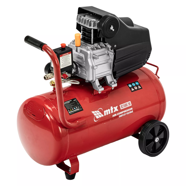 Компрессор воздушный MTX DC1500L/50, 1,5 кВт, 50 л, 210 л/мин 58018 купить в Ханты-Мансийске