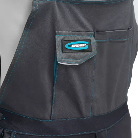 Полукомбинезон профессиональный рабочий Gross 90445, 97% хлопок 3% спандекс, XXL купить в Ханты-Мансийске