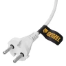 Шнур сетевой Denzel Energy Series, ПВС, 3 м, 2 x 1 мм, с неразборной вилкой, белый, 3 м, 37664 купить в Ханты-Мансийске