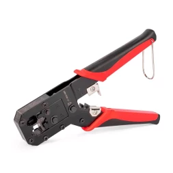 Кримпер многофункциональный КВТ JT-02А с 2 встроенными модулями для обжима RJ-45, RJ-12, RJ-11 (101929)