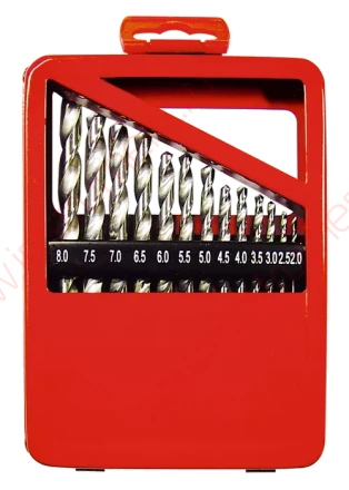 Набор сверл по металлу 1-10 мм (через 0,5 мм) HSS 19 шт. метал. коробка цил. хвостовик  MATRIX 72388 купить в Ханты-Мансийске