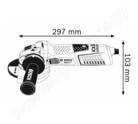 УШМ BOSCH GWS 12-125 CIX (0.601.793.102) купить в Ханты-Мансийске