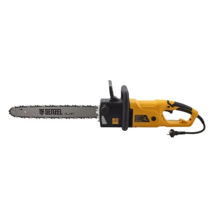 Пила цепная электрическая Denzel EDS-2200 2.2 кВт продольная шина 45 см шаг 3/8 паз 1.3 мм 62 звена 95619 купить в Ханты-Мансийске